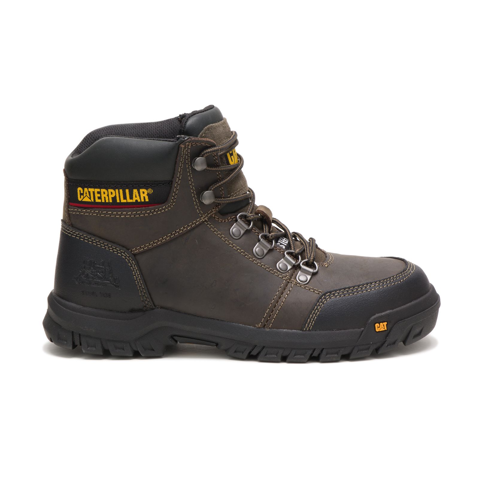 Caterpillar Men's Outline Steel Toe Work Boots Dark Grey CAT-12084